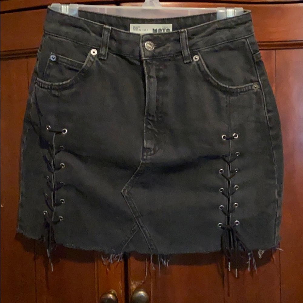 NWOT, Denim mini skirt 100% cotton